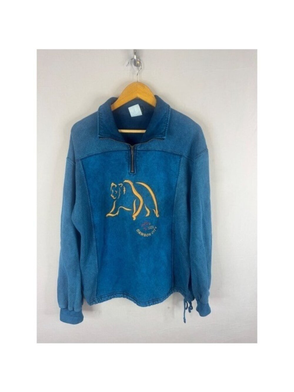 Graham Howard Designs Dawson City Pullover Blue Mens M Indigenous Art